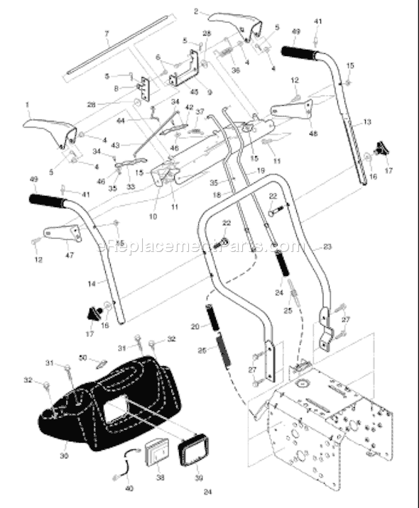 Husqvarna 10527 SBE (96193001603) (2007-08) Snowblower Page F Diagram