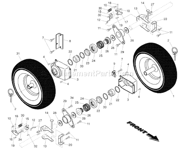 Husqvarna 10527 SBE (96193001603) (2007-08) Snowblower Page G Diagram