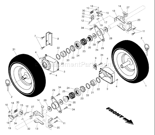Husqvarna 10530 SBE (96193000400) (2006-05) Snowblower Page G Diagram