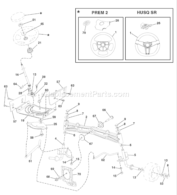 Husqvarna 2246 LS (96043004300) (2008-01) Ride Mower Page I Diagram