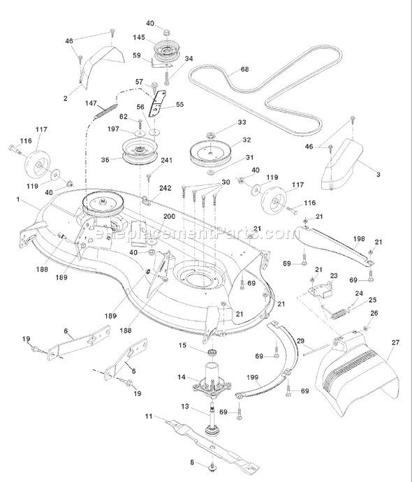 Husqvarna 2346 XLS (96043004500) (2008-01) Ride Mower Page F Diagram