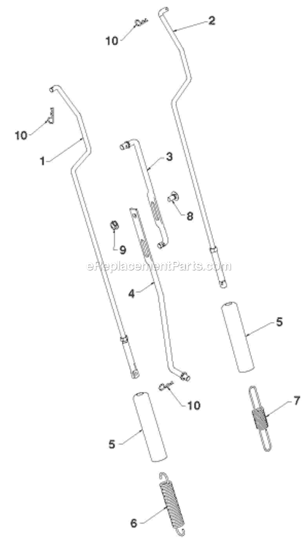 Husqvarna ST 276EP (96191003903)(2011-07) Snowblower Handle Diagram
