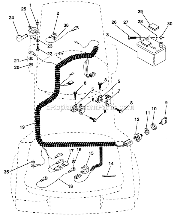 Poulan Pro PP1036SA Lawn Tractor Page D Diagram