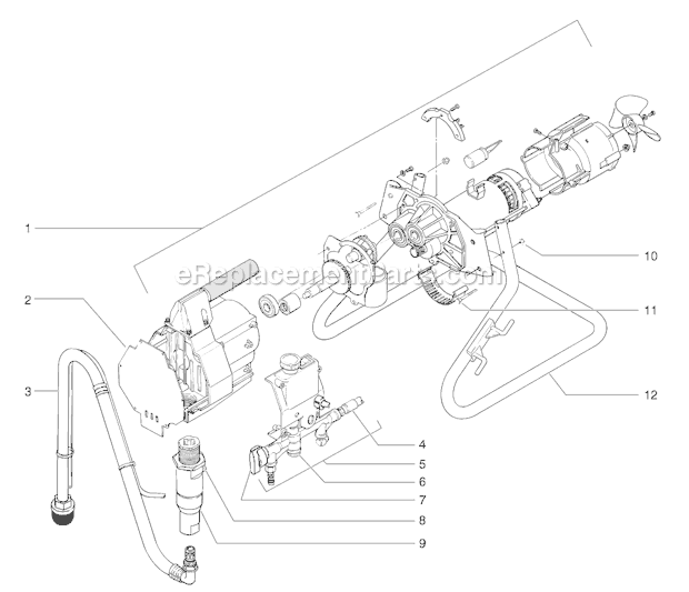SprayTECH EP2105 (0295001) Piston Pump Page A Diagram