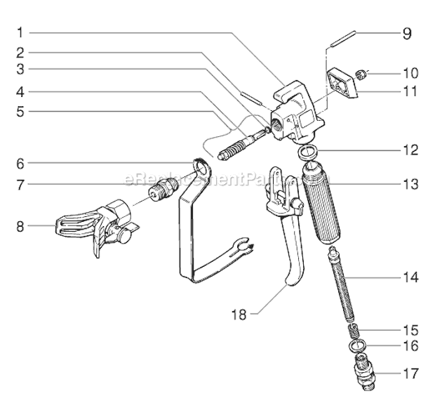SprayTECH EP2105 (0295001) Piston Pump Page H Diagram