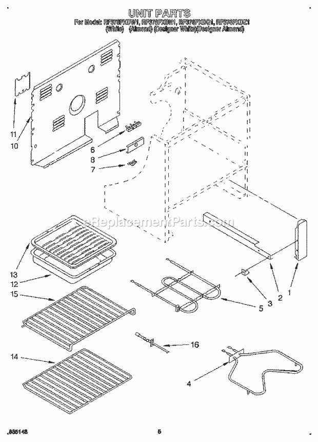 Whirlpool RF376PXDN1 30